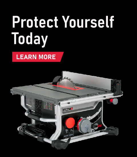 America's #1 table saw. The leader in table saw safety