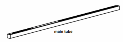 PFA Main Tube (includes endcap and ruler)