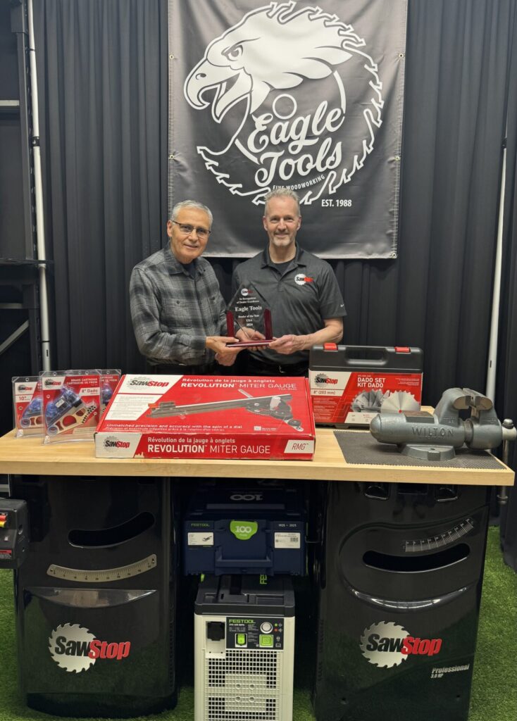 Eagle Tools name SawStop U.S. Dealer of the Year
