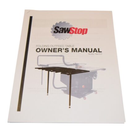 Folding Outfeed Table Owner's Manual