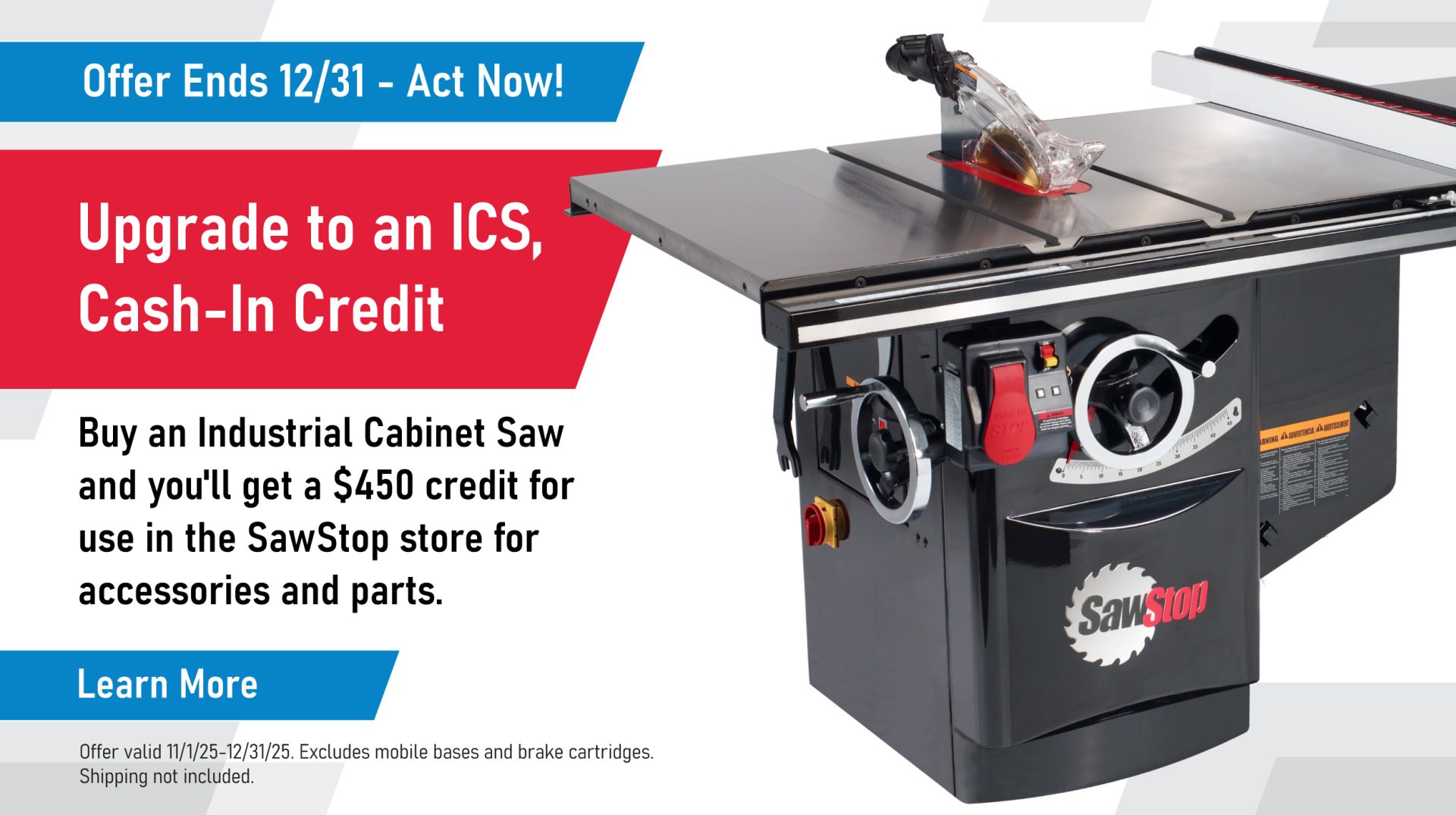 Upgrade to a ICS, Cash-In Credit