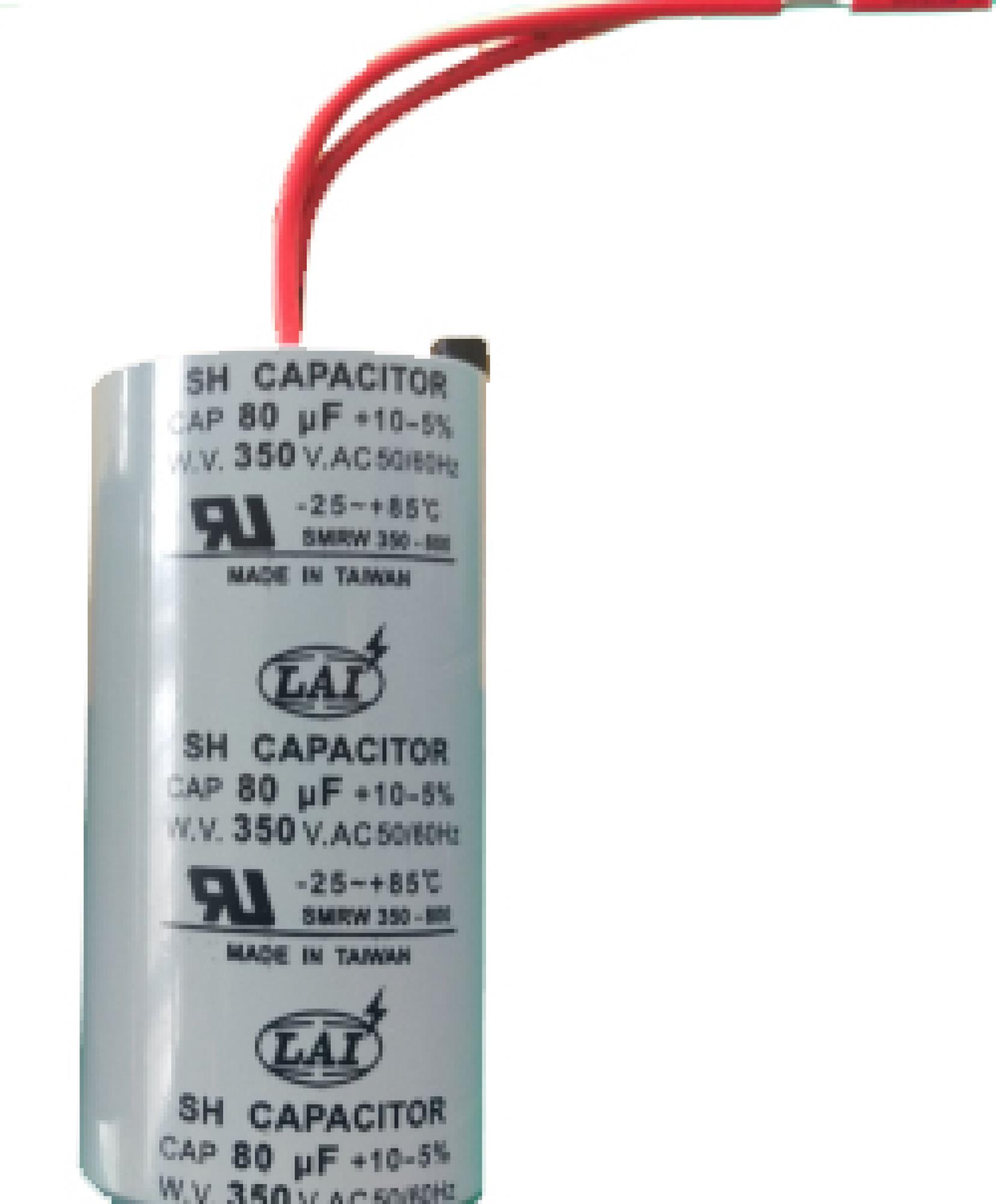 カゲロウ124F,MD125,100F Run Capacitor for ICS51230 TC Motor (80uF 350V) - SawStop